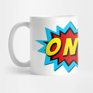 One Super Hero Birthday Mug